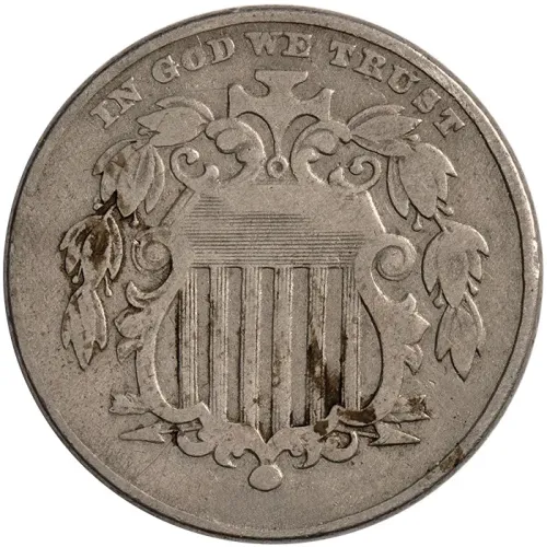 1869 Shield Nickel - Fine (F)