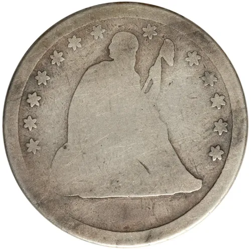 1861 Seated Liberty Quarter - About Good (AG)