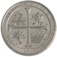 2019 W San Antonio Missions Quarter - BU