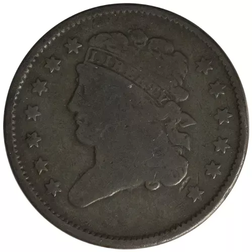 1835 1/2 Cent - Very Good