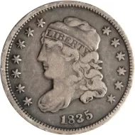 1835 Capped Bust Half Dime Small Date Small 5 - VF (Very Fine) 