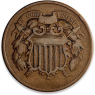 1864 2 Cent Large Motto - VG (Very Good)