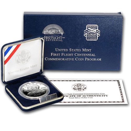 2003 First Flight Centennial Proof Silver Dollar