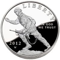 2012 Infantry Proof Silver Dollar