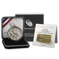 2018 World War I Centennial Silver Proof Dollar