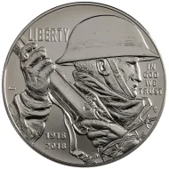 2018 World War I Uncirculated Silver Dollar