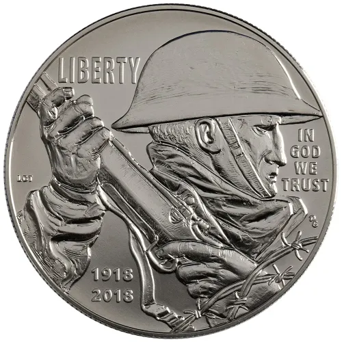 2018 World War I Uncirculated Silver Dollar