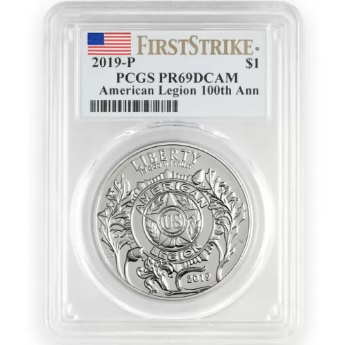 2019 American Legion Silver Proof Dollar - PCGS PR 70 First Strike