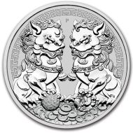 2020 Australia $1 Guardian Lions Pixiu - 1oz .9999 Silver