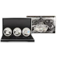 2014 Cook Is $2 1/2oz .925 Silver - April 27th 2015 Canonization 3 Coin Set