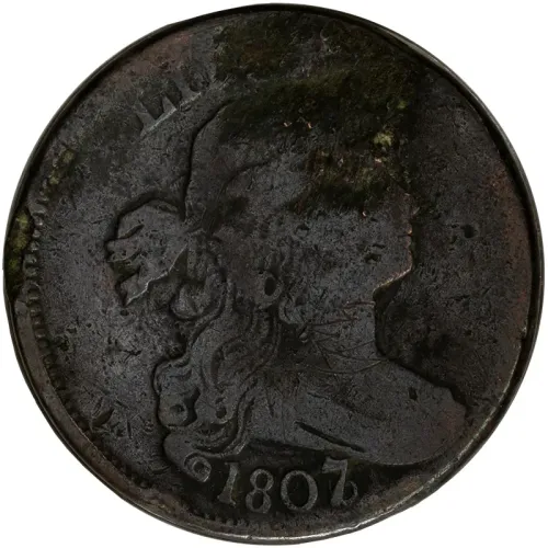 1807 / 6 Large Cent - Large 7 - Good Details Major Damage