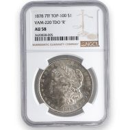 1878 7TF Morgan Dollar Vam 220 - NGC AU58