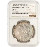 1878 7/8TF Morgan Dollar VAM-44A - NGC AU55