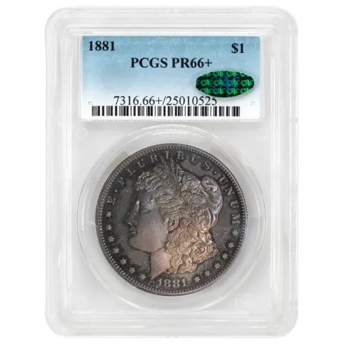 1881 Proof Morgan Dollar - PCGS PR 66+ CAC