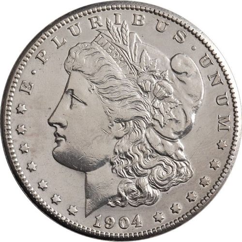 1904 S Morgan Dollar -  AU (Almost Uncirculated) Details - Polished