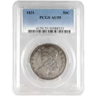 1831 Capped Bust Half Dollar - PCGS AU55