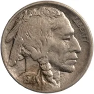 1914 D Buffalo Nickel - Extra Fine