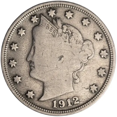 1912 S Liberty Nickel - Fine Details Scratched #1