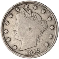 1912 S Liberty Nickel - Fine Details Scratched #2