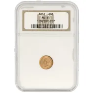 1853 $1 Gold Liberty - NGC MS61 - 007