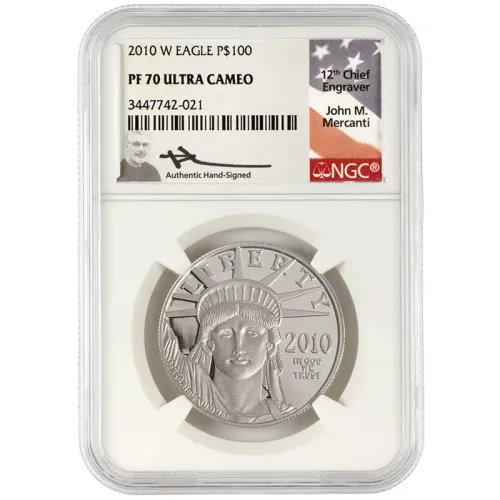 2010 W 1oz American Platinum Eagle - NGC PF70 Mercanti