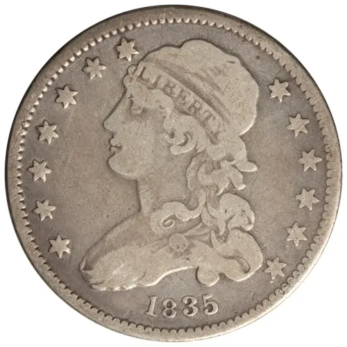 1835 Capped Bust Quarter - Fine Details Damaged