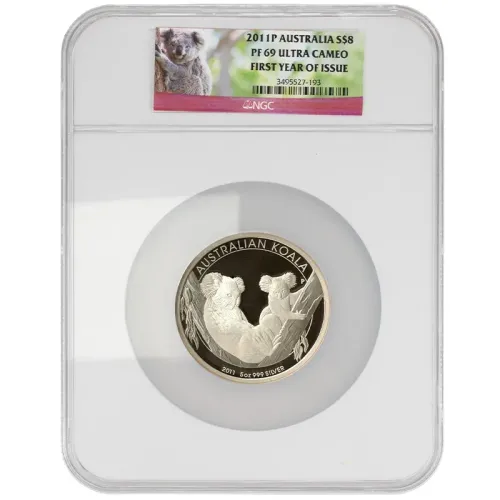 2011 Australia 5oz Silver Koala Proof - NGC PF69 FYOI