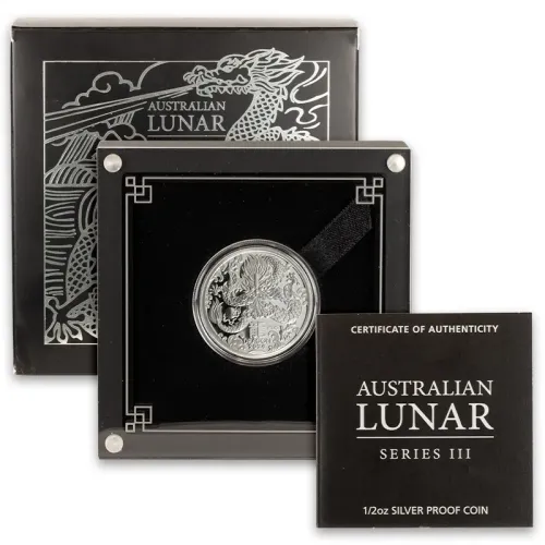 2024 Australia 1/2oz Silver Year of the Dragon Proof